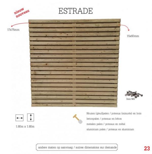 Panneau Estrade